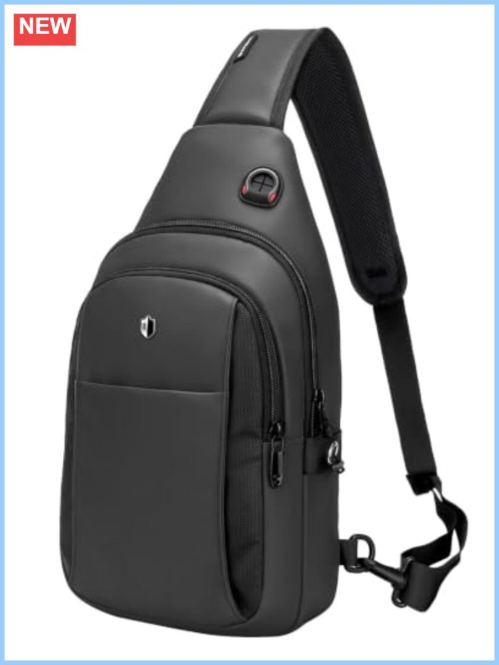 Water Resistant Anti Theft Crossbody Sling Bag Fits 11" iPad